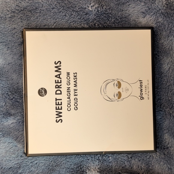 Sweet Dreams Collagen Glow Gold Eye Masks 5 pairs .21oz x5 6g - Picture 1 of 4